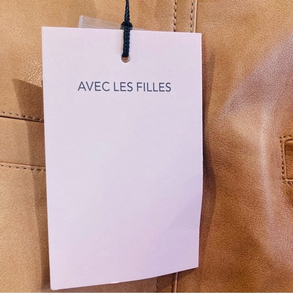 AVEC LES FILLES Sz L Faux Leather Wide Leg Cargo Pockets High Rise Pants  NEW - Picture 9 of 16